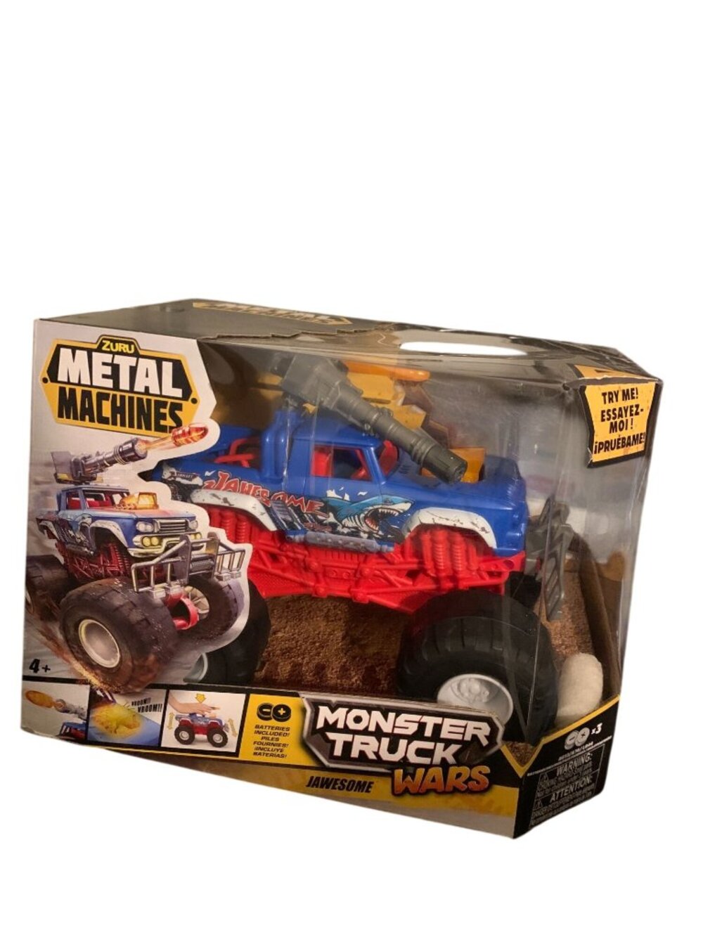 Zuru Metal Machines Monster Truck Wars Toy With Launcher